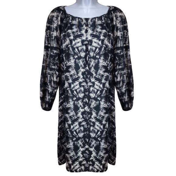 Forever21 oversized abstract dress with elastic sleeves / Women's X-Small - Picture 1 of 8